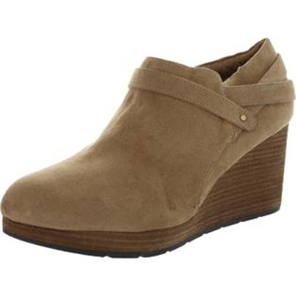 Dr. Scholl's Whats Good Womens Zipper Ankle Wedge Boots sz 8.5 M
